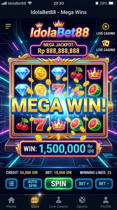 Screenshot aplikasi idolabet88 saat pengguna mengunduh aplikasi.